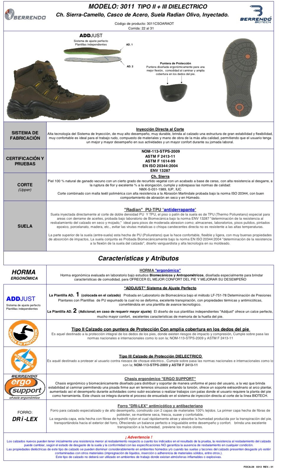 Bota Berrendo Mod 3011