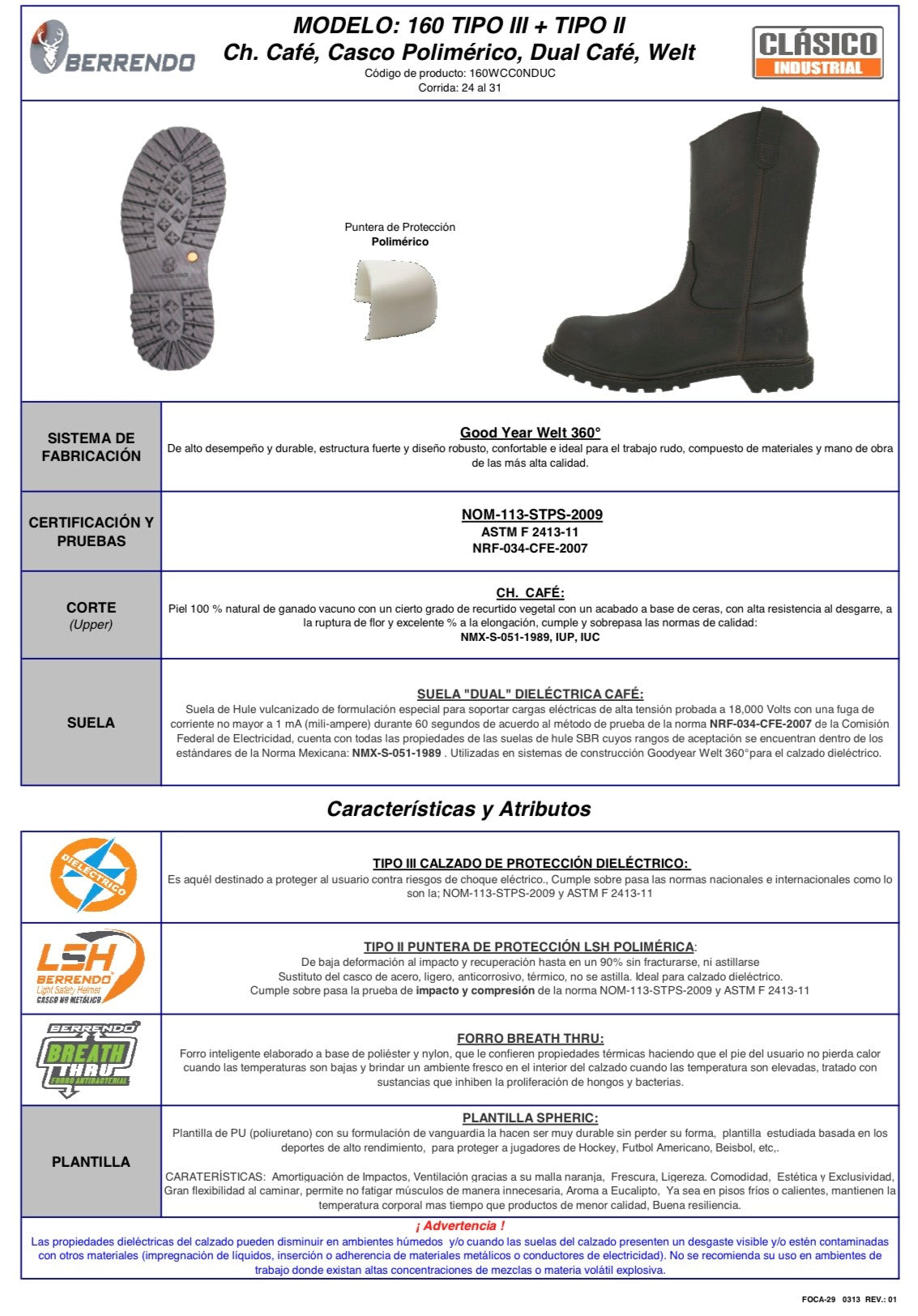 Bota Berrendo Mod 160