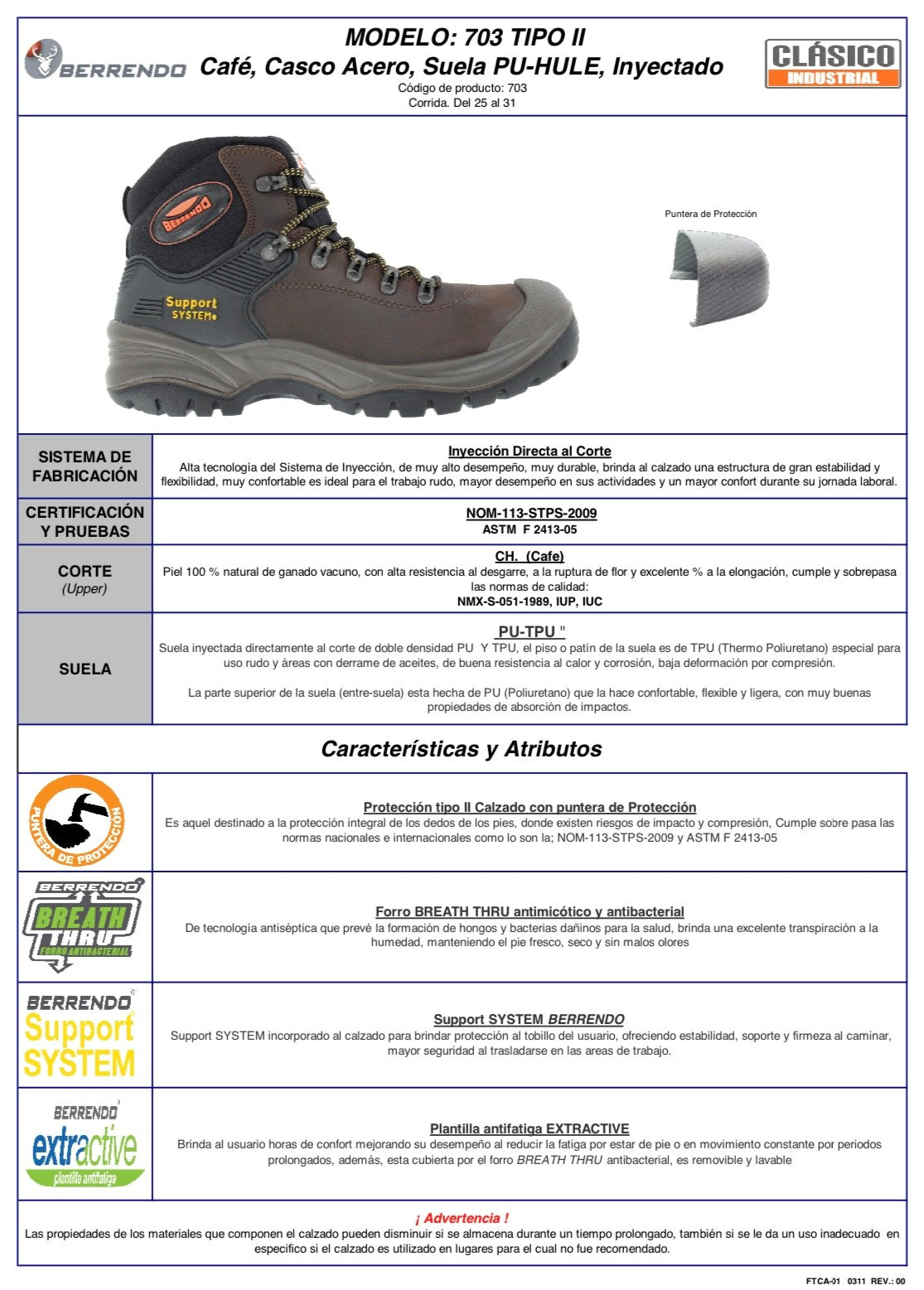 Bota Berrendo Mod 703